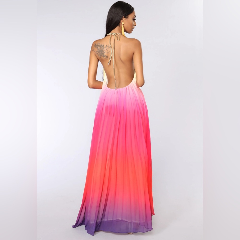 Fashion Nova Sunset Ombré dress-multi color - Picture 2 of 3
